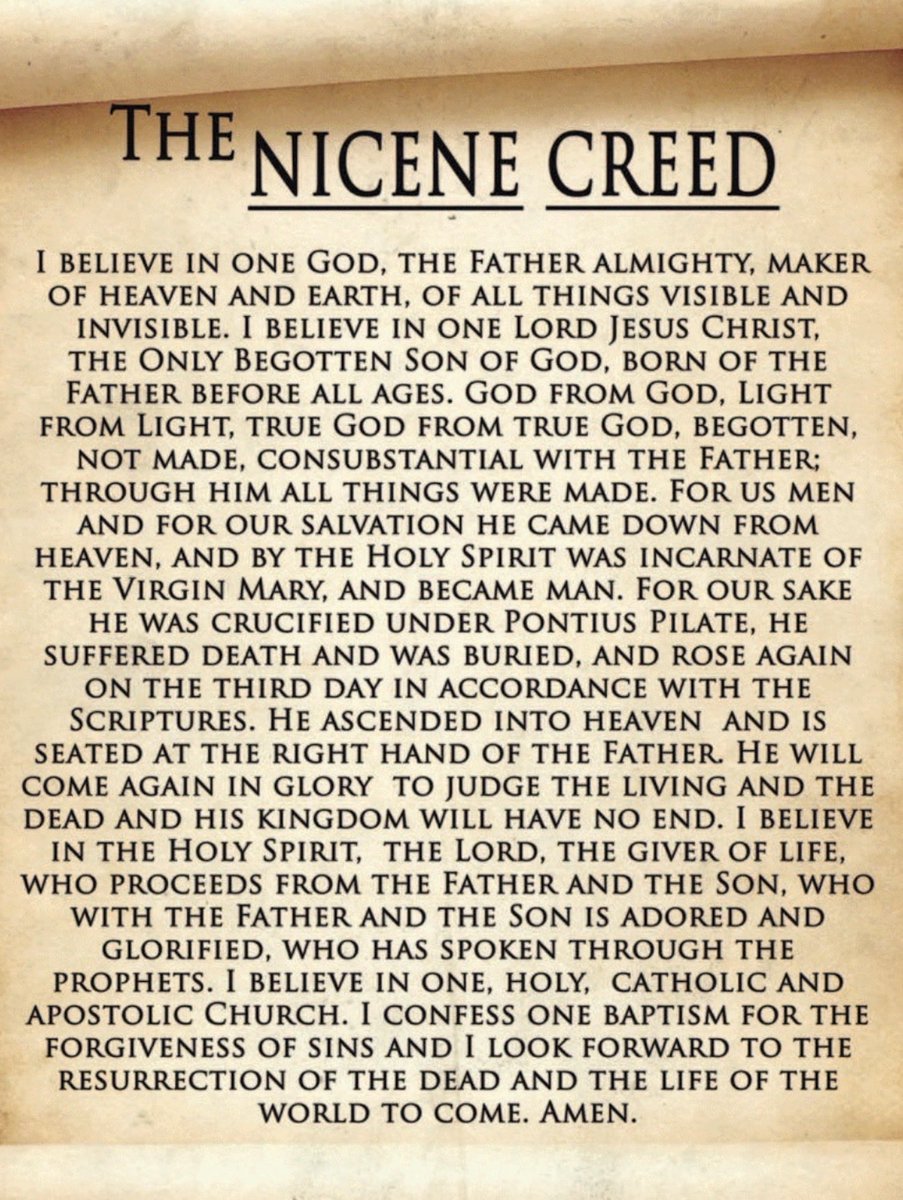 M3_CLPY's tweet photo. Protestants and Catholics share the Nicene Creed. We agree on the Trinity, the Incarnation, and the Resurrection. But the Creed was never meant to be the finish line. Assenting to the truth of Christ is different than being in full, physical communion with Him. https://t.co/DFZ1JZrK5D
