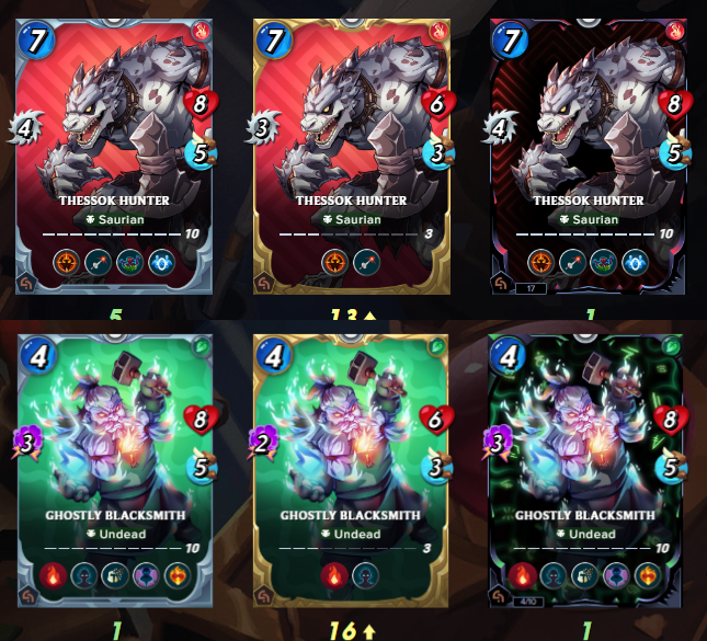 R82Steve's tweet photo. Crypto Gaming is not what many hoped it would be. #splinterlands is still here. Still making new things. Rewarding players more and more. How did you do in the land card mints? I did pretty well. https://t.co/Od0YFIvLKP