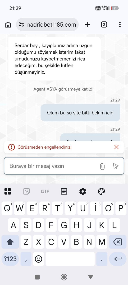 se4dar16's tweet photo. @madridbetgirisx Zoruna gitti AMK dolandırıcıların https://t.co/WORVcO1j96