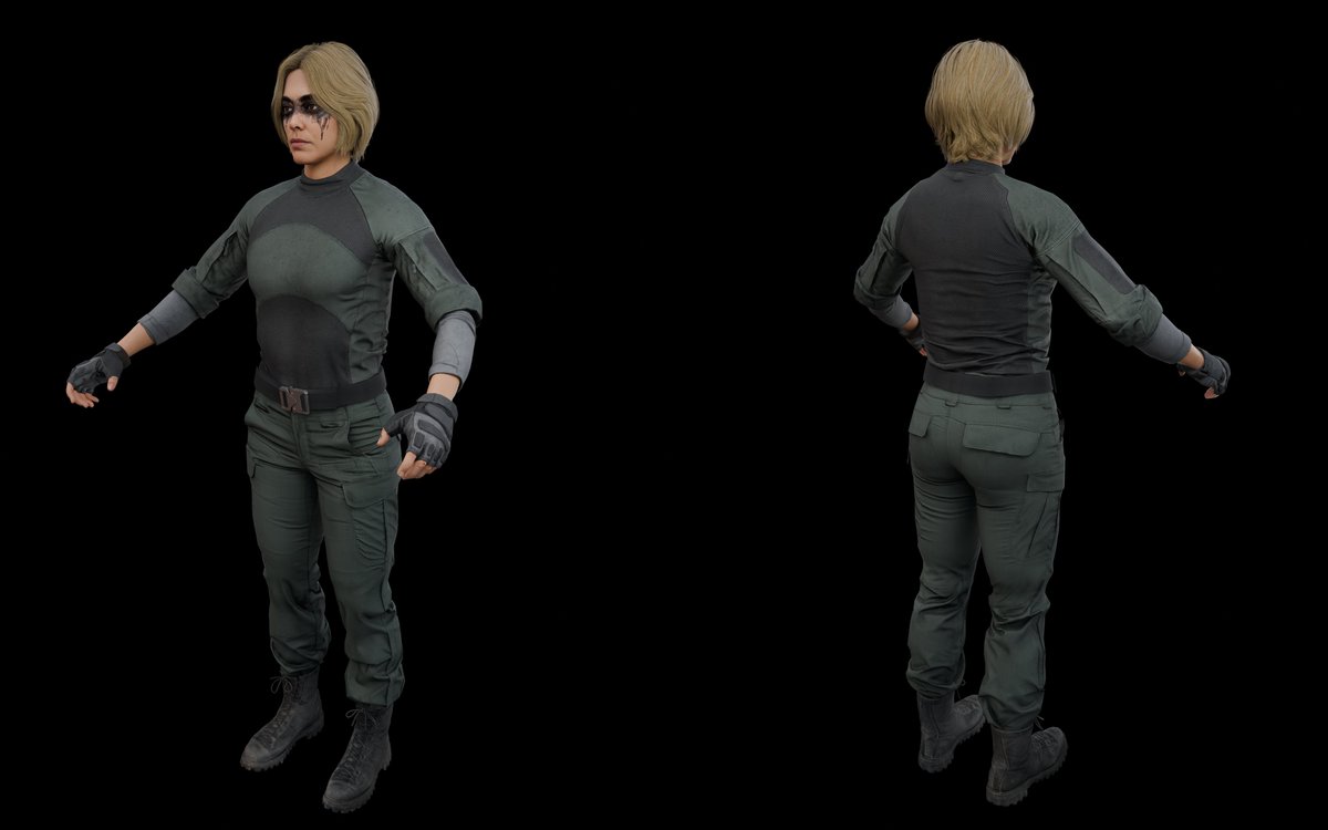 IamFile's tweet photo. For this Operator, assets from Call of Duty, Delta Force, and WW3 were used and modified to ensure they share a consistent appearance. The character includes a PL-14 pistol (Pistolet Lebedeva) from the game WW3. https://t.co/z3Ku6u1EfL