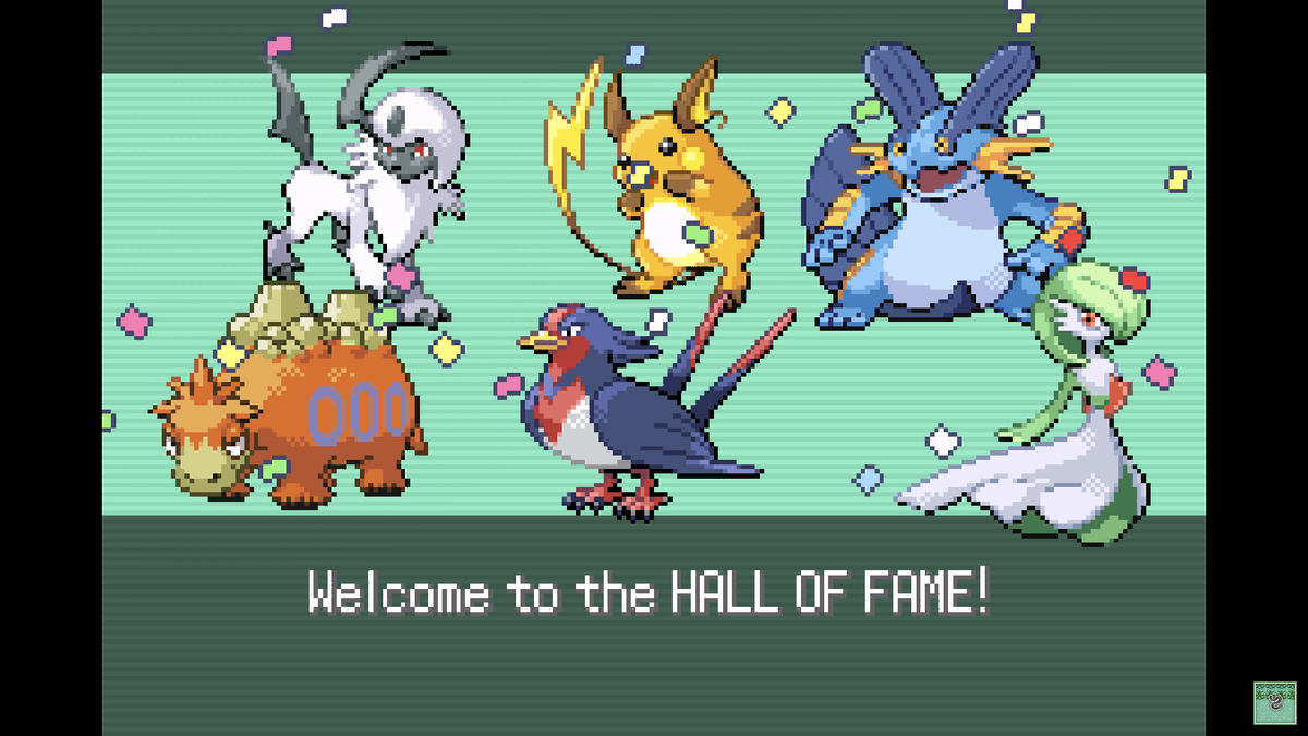 CatalystNB's tweet photo. 6) Pokemon Emerald (GBA)

Somehow Hoenn has always dodged me until now, really regret that because this game was great! (Also 90% of the run was carried by Raichu, Swampert, and maaaybe Swellow LOL the other half of this team were some bums 😭)

NOW SoulSilver is next in line https://t.co/WqrcKD0uli