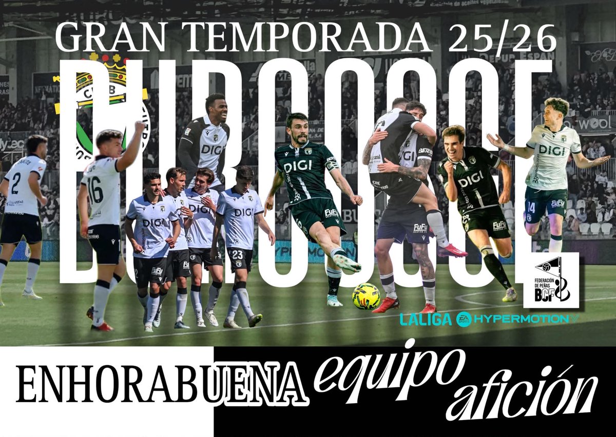 FPBurgosCF's tweet photo. SOBRESALIENTE A ESTOS CAMPEONES

#AIlusiónNoNosGanaNadie https://t.co/ZpDcNttckY