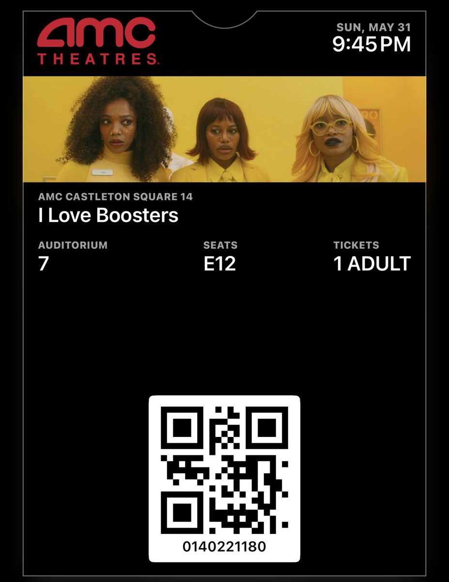 camppaski's tweet photo. Solo movie date to #iloveboosters https://t.co/ZwSkicbPEm