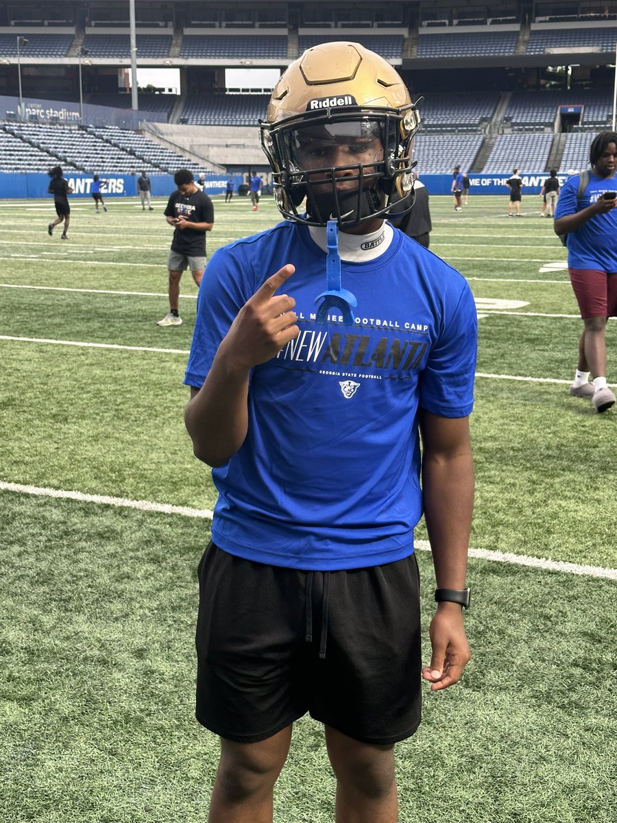 talinmanior's tweet photo. Had a good camp today at Georgia State. MANY MORE TO COME! @RecruitGeorgia @bmerecruiting1 @CoachRBX @McDonoughFB @Enrique__Davis @NEGARecruits @vosrecruitng https://t.co/yN2uU0lWb5
