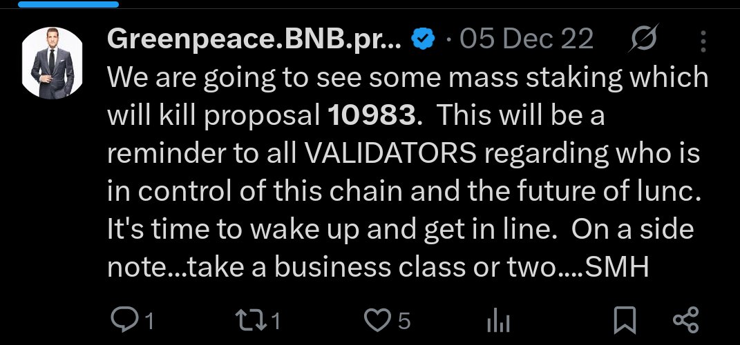 Greenpeace.BNB.probablynothing.LUNC tweet media