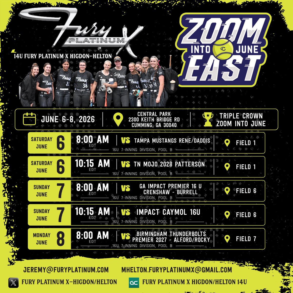 FuryXhelton's tweet photo. Coach's,  come check this group out on opening weekend......they won't disappoint!! https://t.co/GmX1YY3CG9