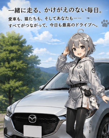 kasai5656's tweet photo. AIに愛車を擬人化イラストにしてもらったら、性癖を完璧に把握されてて助かる🥰 https://t.co/qo3ZLqAZH8