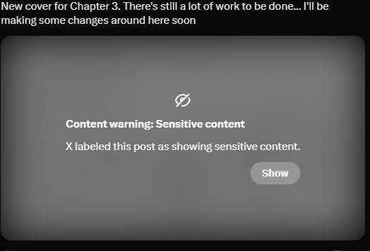 RuleBandit's tweet photo. IMPORTANT ANNOUNCEMENT:
I'm going to start deleting all the Soft NSFW posts and any that show more skin than usual, so to speak—bikinis don't count. I'm sick of everything being sensitive content. Even though I know it's all my fault.+ https://t.co/HEeedZrGzg