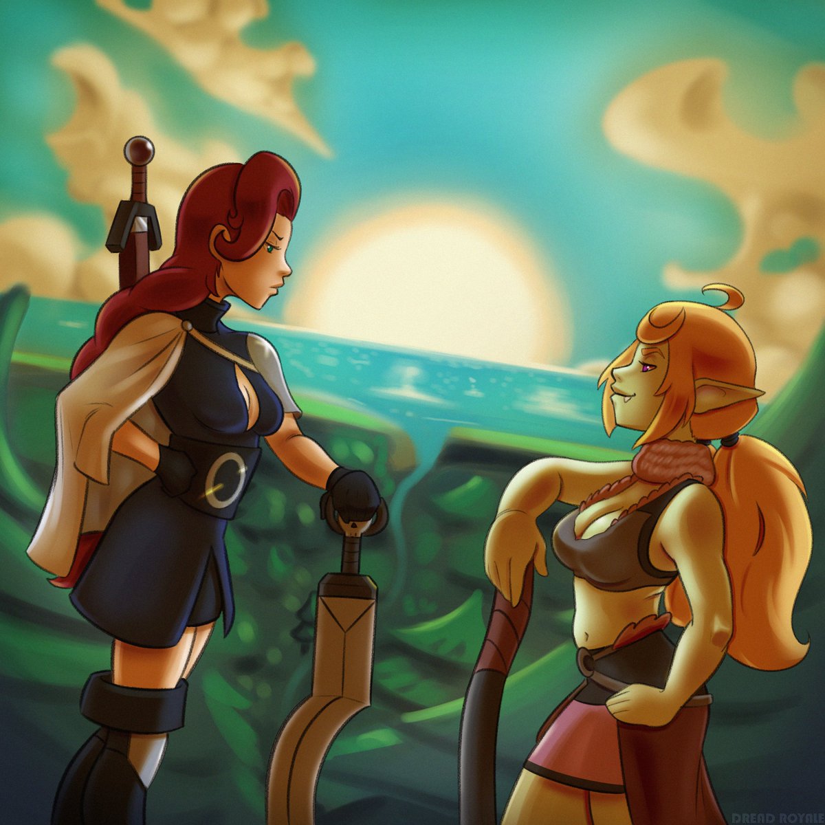 dreadroyale's tweet photo. 🍯Kept ya waiting huh? Well the waits finally over Honey Issue 5 is finally here! Featuring: Barbara Trex and Newcomer Cremè Goblena🍯#originalcharacters #Digitalart #rkgk https://t.co/EPpGYM7uNt