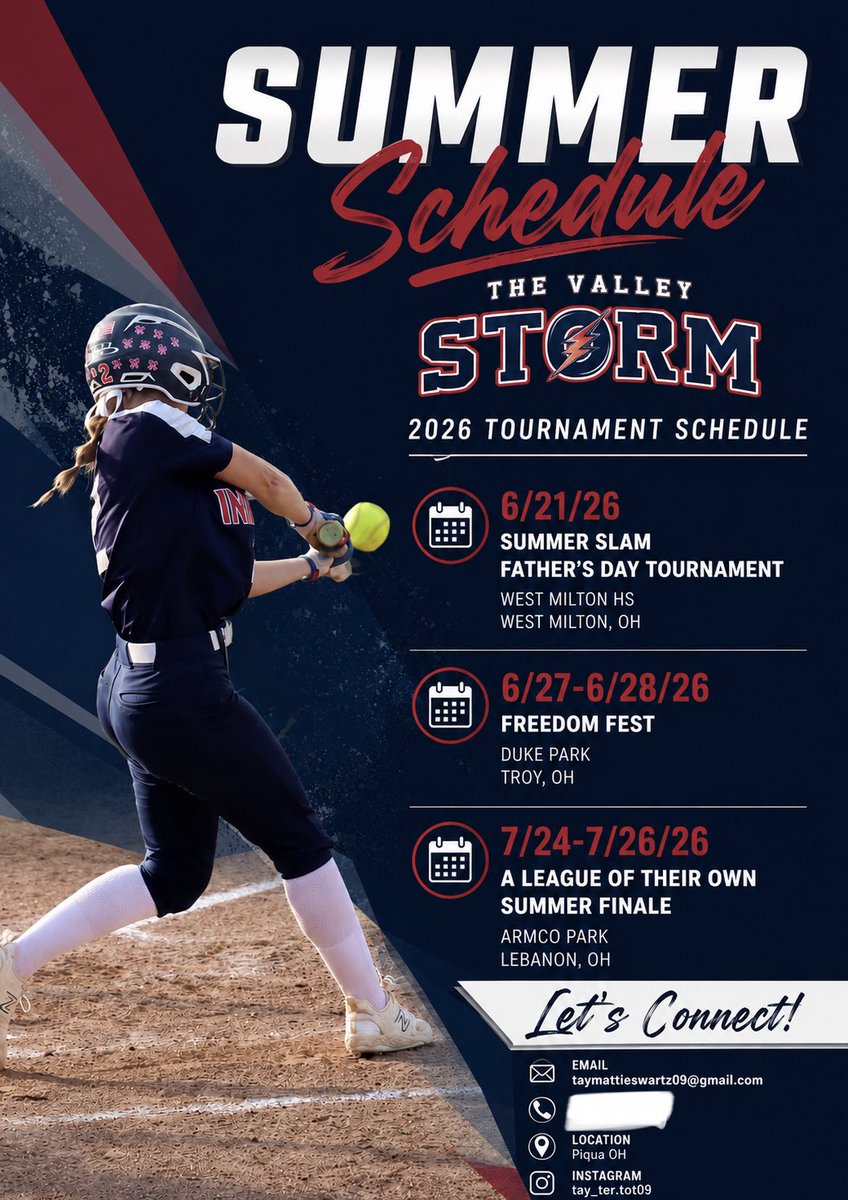TaylanSwartz09's tweet photo. Hoping to play at a few more this summer 🥎🥎 @Miranda_Huddle @KalinHubble @CoachLewisTSCC @MidwestPremierS @tagupSoftball @Topsiswear https://t.co/4OHVG0AZJX