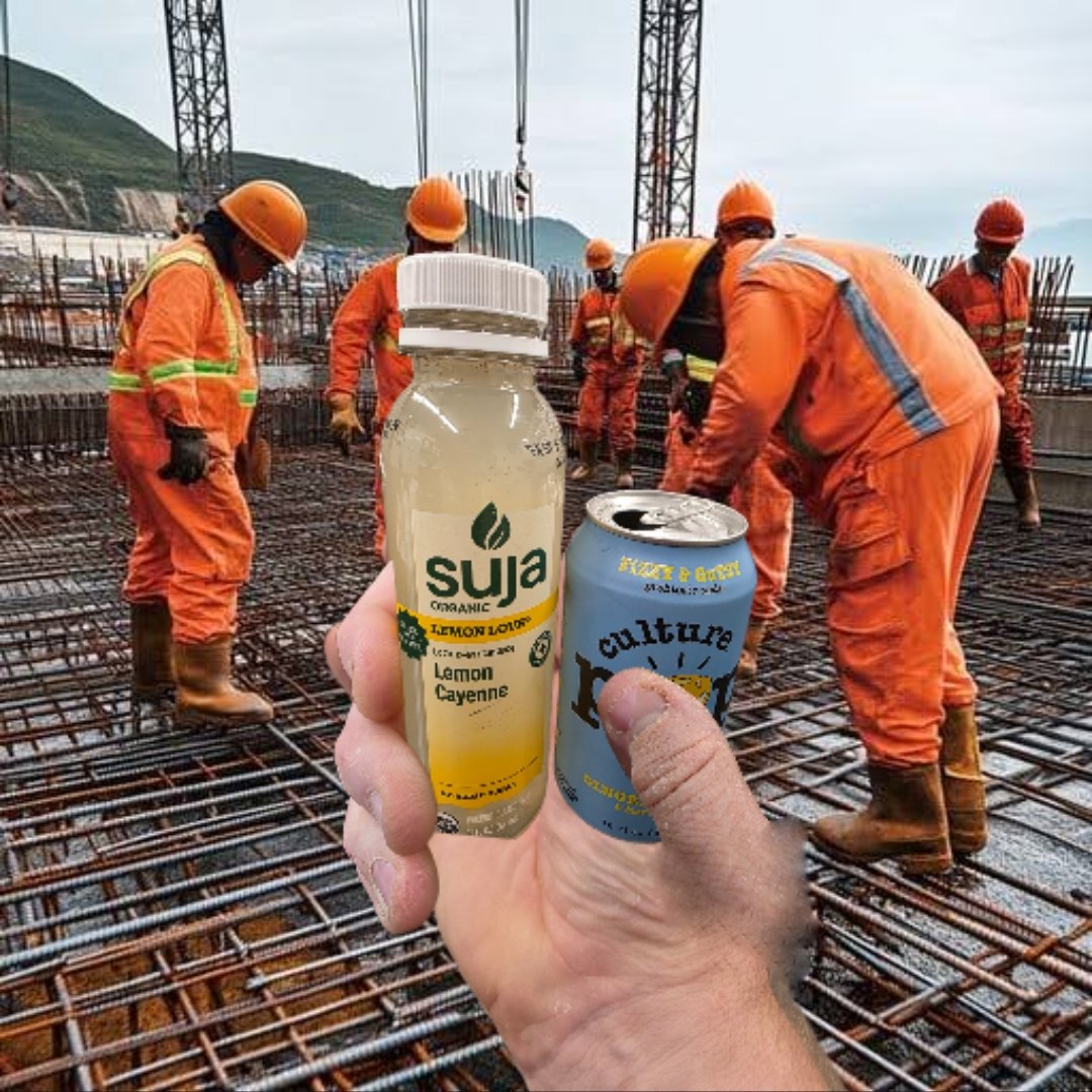 ManAserious's tweet photo. Drinking this combo on the work site. It IS INSANE...ly ok. https://t.co/cWoVWFtFci