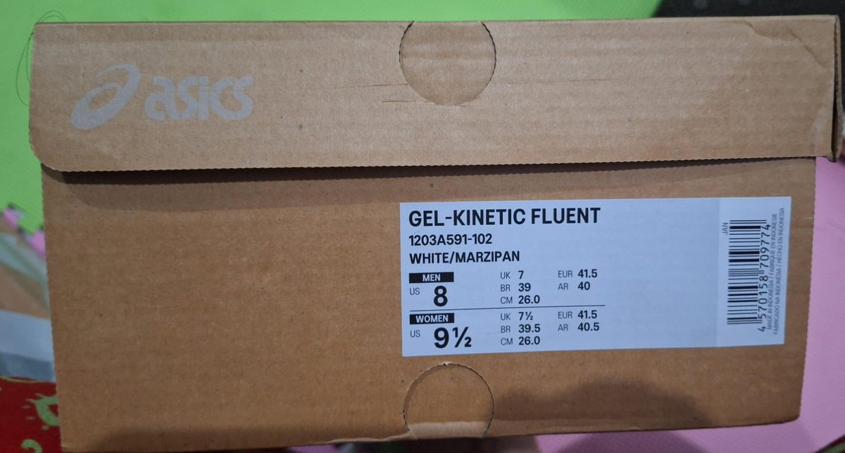 whatacooljay's tweet photo. WTS Asics Gel Kinetic Fluent (US 8/ UK 7/ EUR 41,5/ 26CM) White/Marzipan
- 100% ori
- new no minus
- ada box 
- bisa oren/ kick av*nue (splitpay adm gede)/ tf BCA langsung

💸 1.400k
💌 dm for more details
📍 dom depok
🏷️ wts wtt wtb ina footwear sepatu https://t.co/NKkiVJdJxG