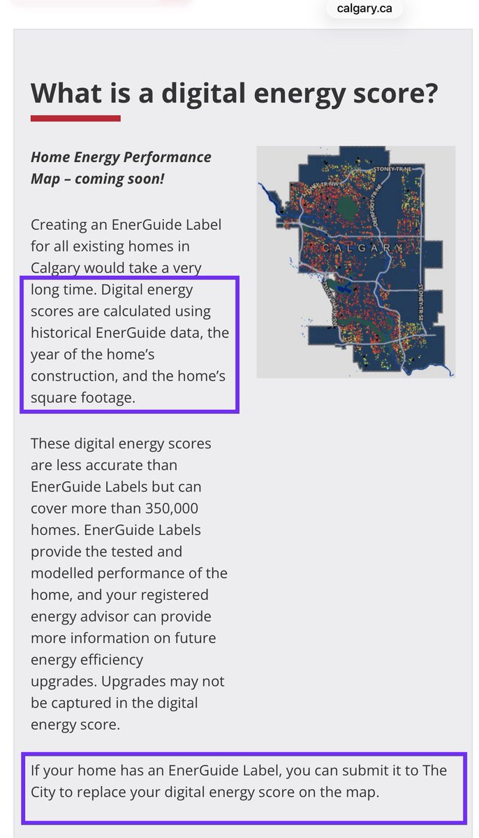 KybrdWrrr's tweet photo. City of Calgary Climate Dept Home Energy Label Program

In 2026, City plans to publish energy scores for > 350K homes allowing anyone to look up energy-use data for ANY Calgary home. City admits scores may be inaccurate. No clear opt-in or -out.
/2 https://t.co/TBGjXNlvIC
