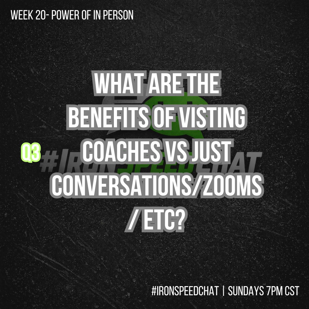 CoachNoon45's tweet photo. Q3) #ironspeedchat https://t.co/hFbc1EFl2N