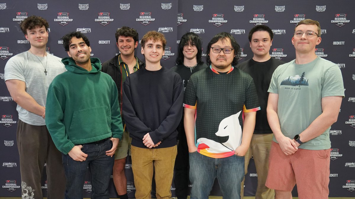 StarCityGames's tweet photo. Your Magic Regional Championship Top 8 at #SCGDC! 🏆

Jordan Selesnick • John Puglisi Clark • Krishna Pai • Lucas Birch • Alexander Kans • Matt Xu • Sam Bogue • Stephen Snelson

Meet the players and see their decklists. 👇 https://t.co/62X0AD0mjG