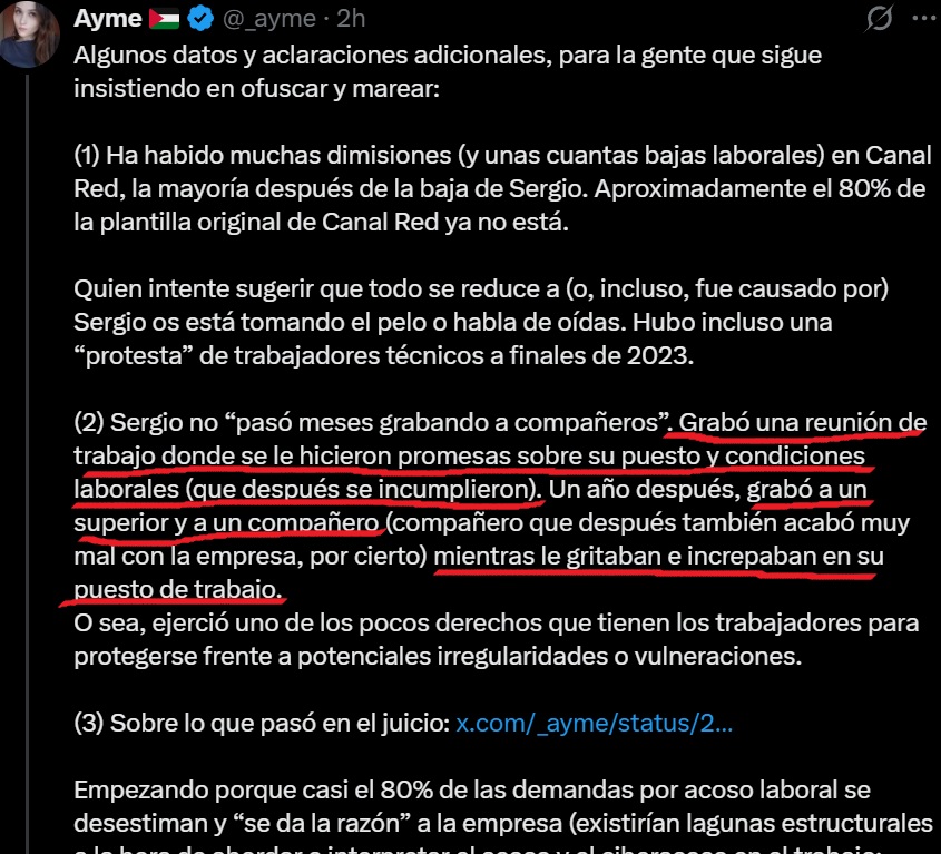 ZDelthur's tweet photo. @honrubiahurtado Una proposición que zanjaría el tema para siempre. Si todo es 1 película que se han montado ex-trabajadores ¿Por qué no dais permiso a Sergio Gregory para que haga públicos estos audios de los que habla Ayme?.. por cierto ¿Pablo va a hablar y/o denunciar? 1 explicación a votantes https://t.co/fUEX7pfHHZ