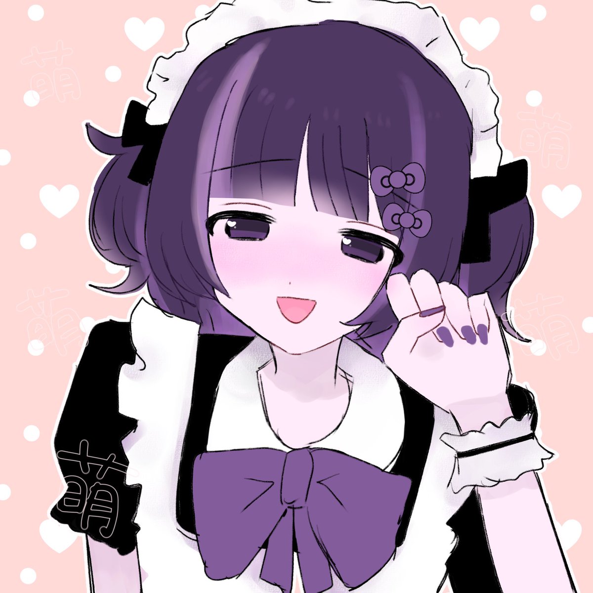 pp__wwww's tweet photo. 紫藤あいむさんのメイドさん風を描かせていただきました🤍
お顔がとっても好みだったのでかくのが楽しかった(^_−)−❣️❣️❣️❣️ https://t.co/tlirCr7dnO