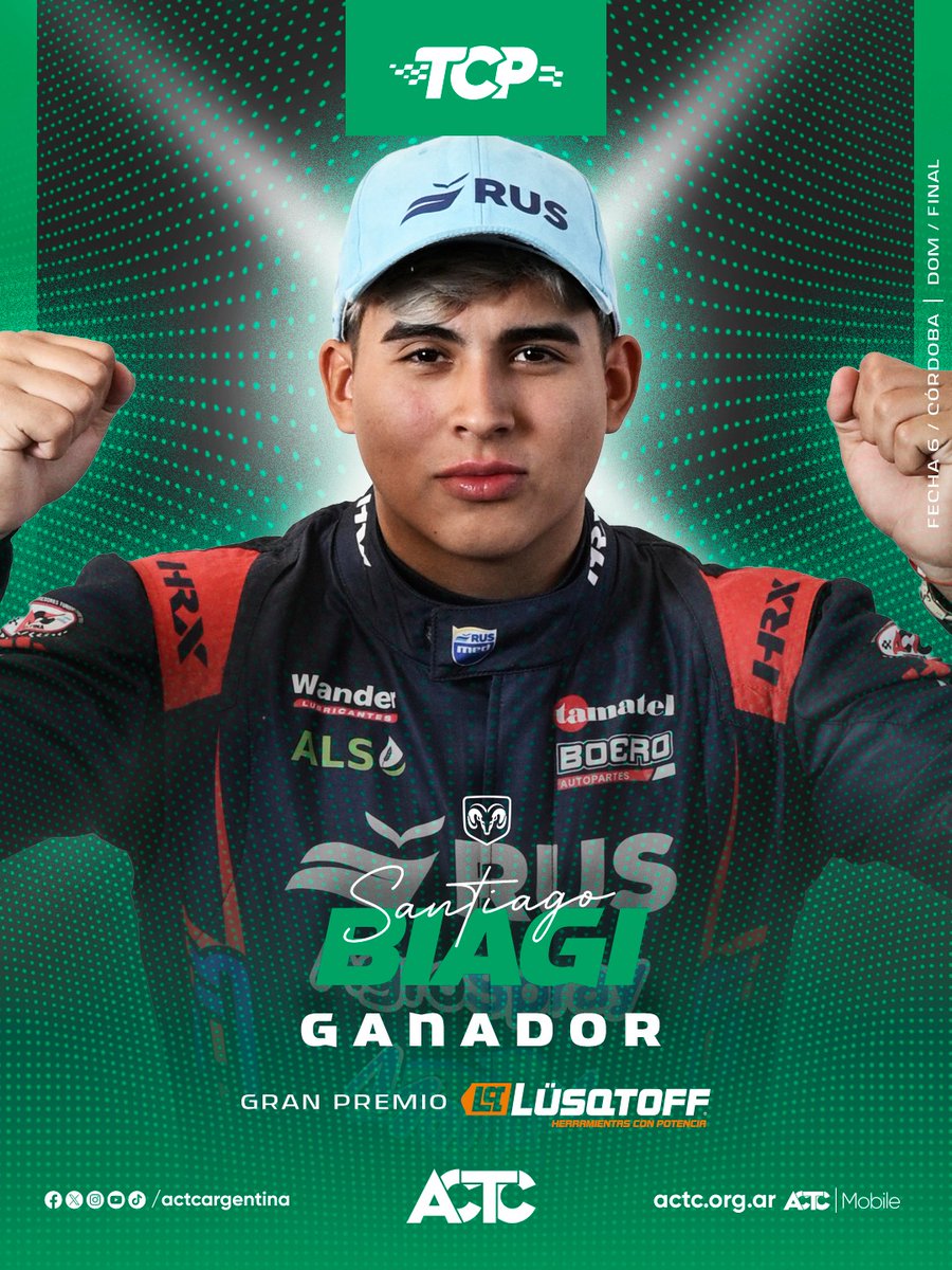 FantasyMotorAr's tweet photo. @Campeonesnet Cambió el ganador del TC pista
Santi Biagi https://t.co/sNIbta2n24