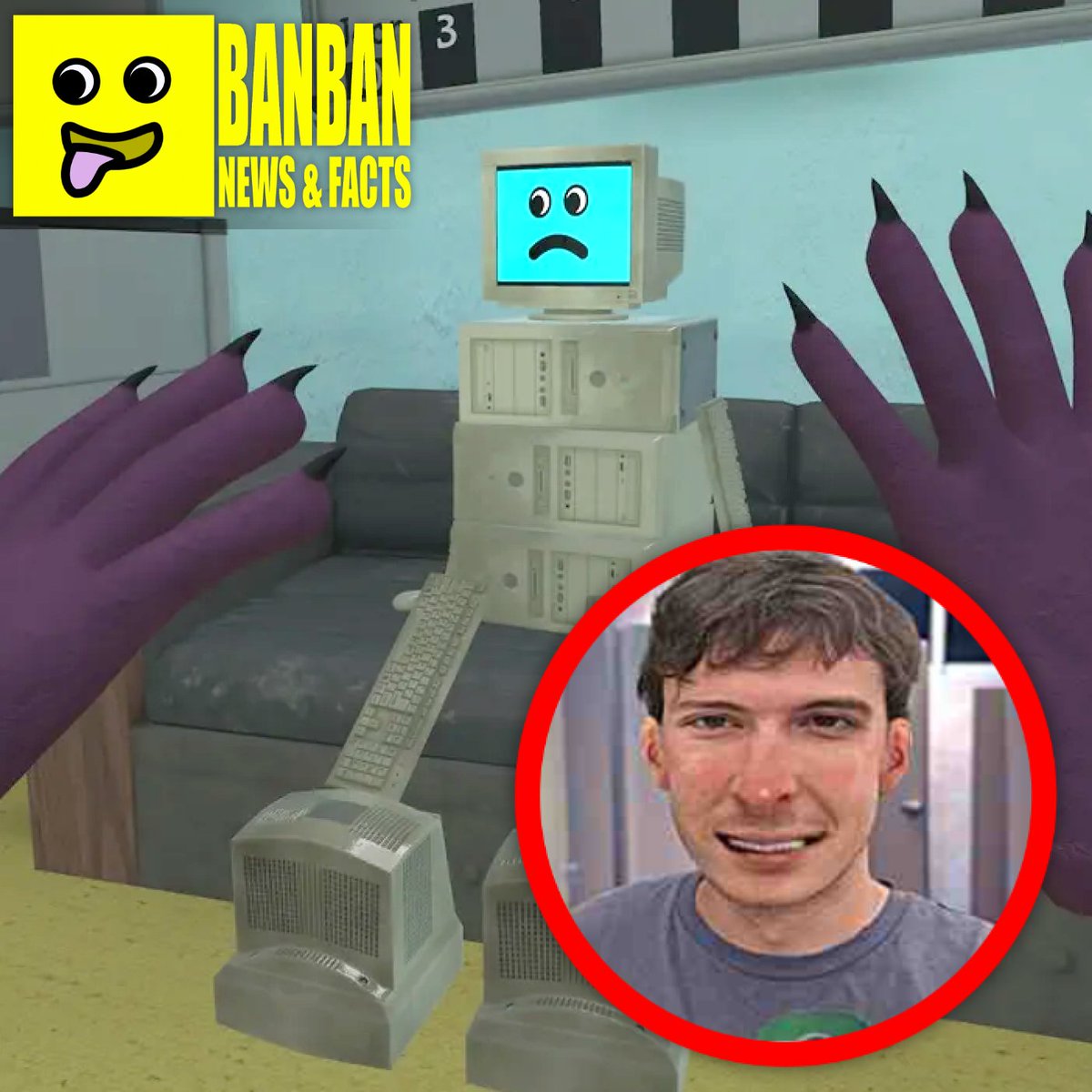 RealBanbans's tweet photo. Computer Type Character To Be Voiced By Chandler "Potluck" Quiddlington in Banban's Garten: Distorting Clay 🖥��🎬🎮 https://t.co/k7jJroL95o
