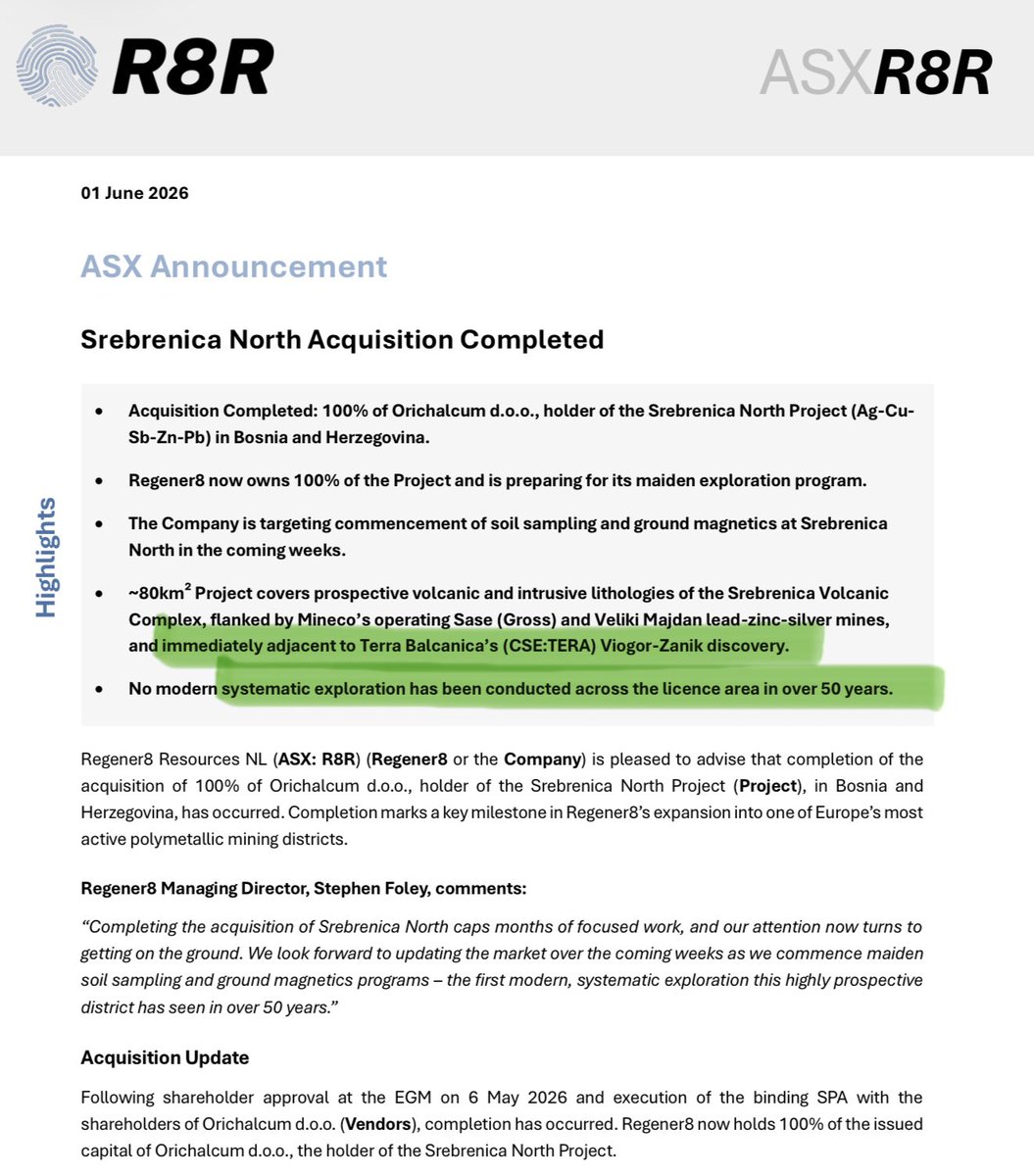 SquareMm's tweet photo. $R8R.ax this will be the transformational project!! https://t.co/q1mKufJaFq