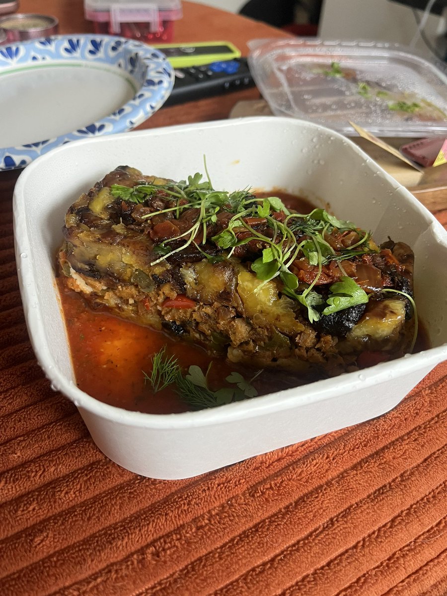 barkmouchard's tweet photo. just had pastelon vegano from a puerto rican spot by me….this is the Truth https://t.co/Sxb8qPw0sw