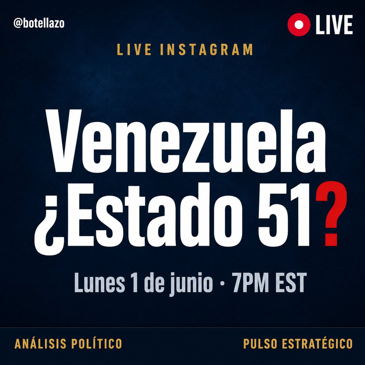 José V. Carrasquero | Análisis de Poder tweet media