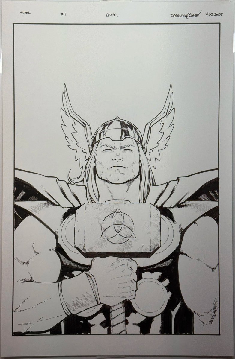 DaveMarquez's tweet photo. Thor #1 (2025) Variant Cover — original art available
https://t.co/VdlBykdoru
#Thor #MarvelComics #ComicArt #OriginalArt #VariantCover https://t.co/Vb4mEh7KOU