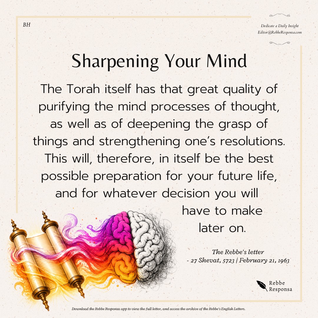 RebbeResponsa's tweet photo. A SIMPLE HACK TO ENHANCE YOUR THOUGHT PROCESSING https://t.co/gUe6eFTrEH