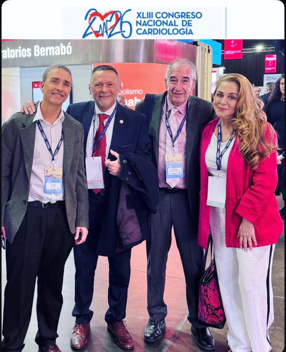 AMAC_CTEPH's tweet photo. Autoridades de AMAC, @amac_cteph junto a las autoridades de Sociedad Interamericana de Cardiología @SIAC_cardio 
 Dra. Ana Munera, Presidenta
SIAC
Dr. Adrian Baranchuk, Past President
Dr. Ricardo López Santi, Presidente electo, en Congreso  @fac_cardio  2026
@adribaran 

#CNC2026 https://t.co/9PNzlW4bXD