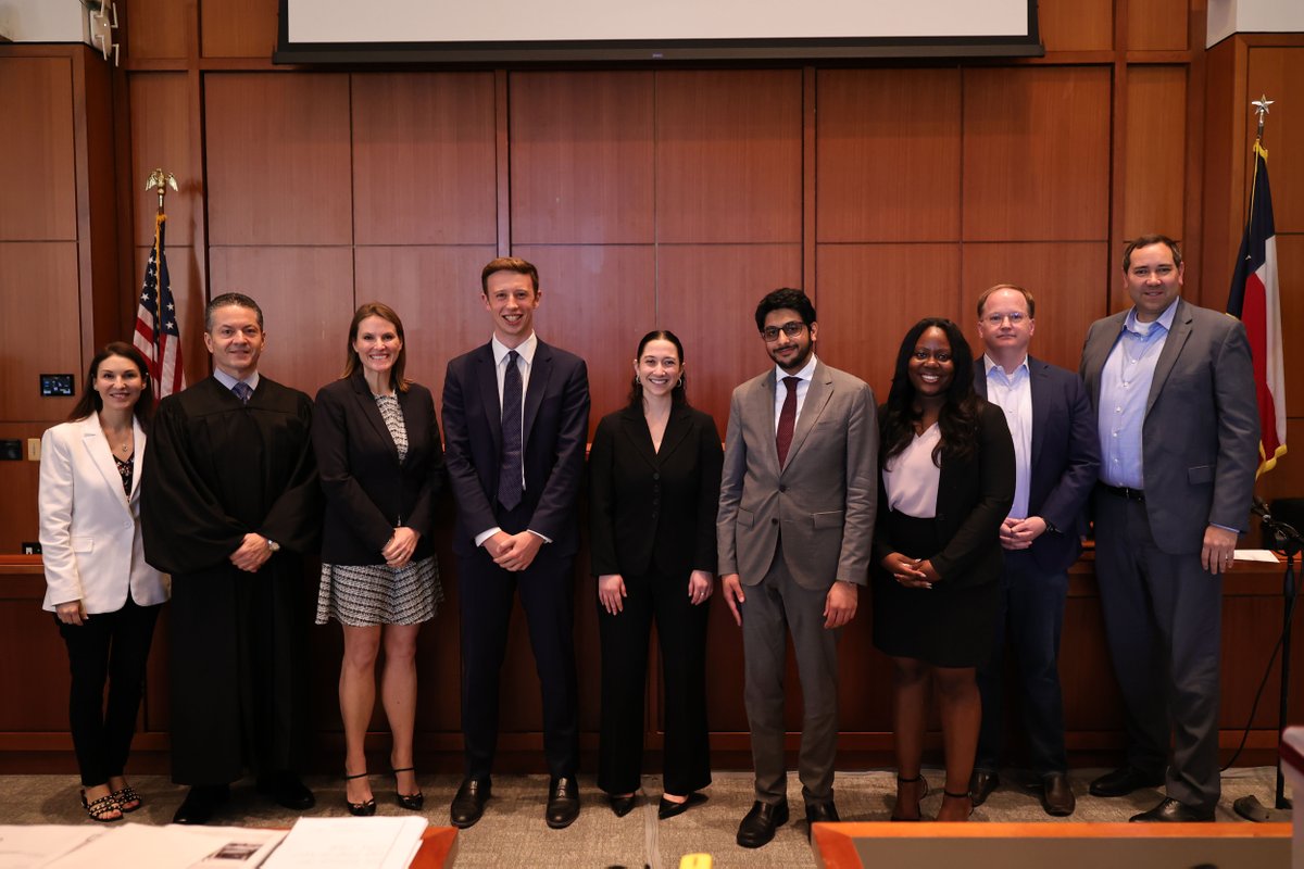 BaylorLawSchool's tweet photo. Congrats to Rebecca Goren of UC Berkeley Law, winner of Baylor Law School’s Top Gun XVII National Mock Trial Competition. Ali Alekri of New York University School of Law was this year’s finalist. Special thanks to competition sponsor MG+M The Law Firm and all of today’s judges. https://t.co/Vff8GR87VL