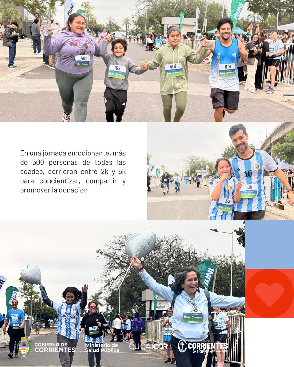 cucaicor's tweet photo. 🏃🏽‍♂️🏃🏽‍♀️💚 Más de 500 personas, una misma causa.

En el marco del Día Nacional de la Donación de Órganos y Tejidos, vivimos una jornada de encuentro, actividad física y concientización 🫂🙌🏽

Gracias a cada maratonista y a las instituciones que acompañaron esta iniciativa ✨🫶🏽 https://t.co/OWE4MBjLhL