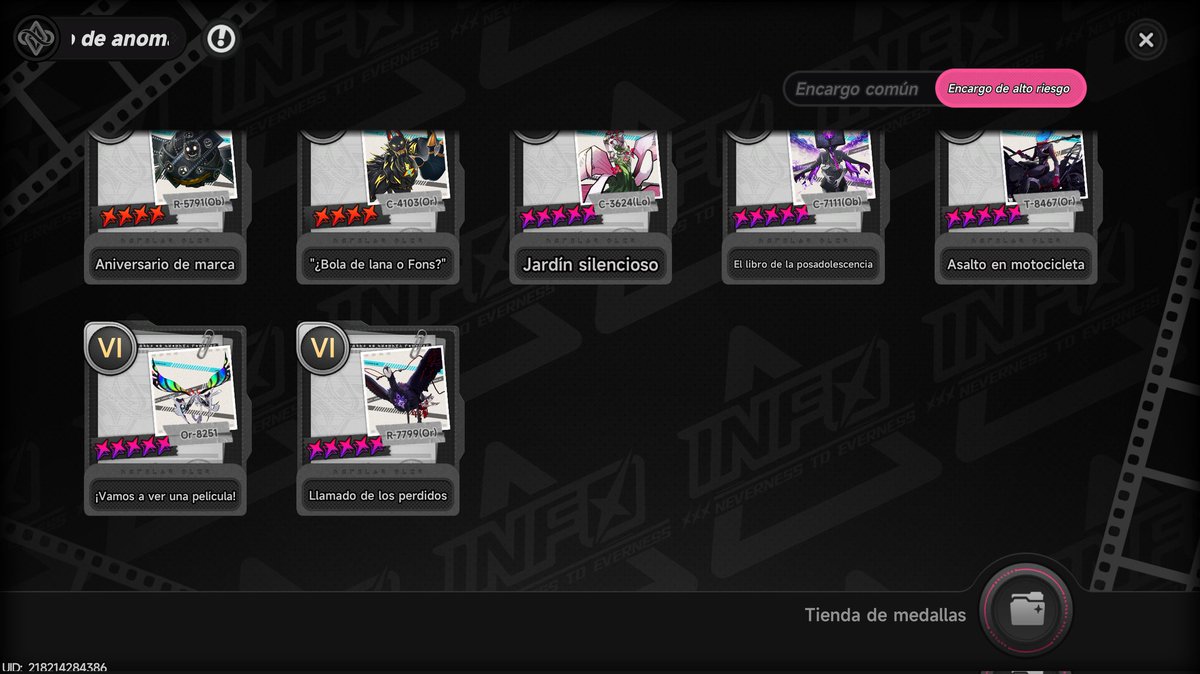 Minimo3C's tweet photo. Hechas las anomalías de encargo de alto riesgo en dificultad 6, sin dupes de personaje ni disco y con el equipo a lvl 60/50 #NTE #NevernessToEverness https://t.co/hRebPoYZHC