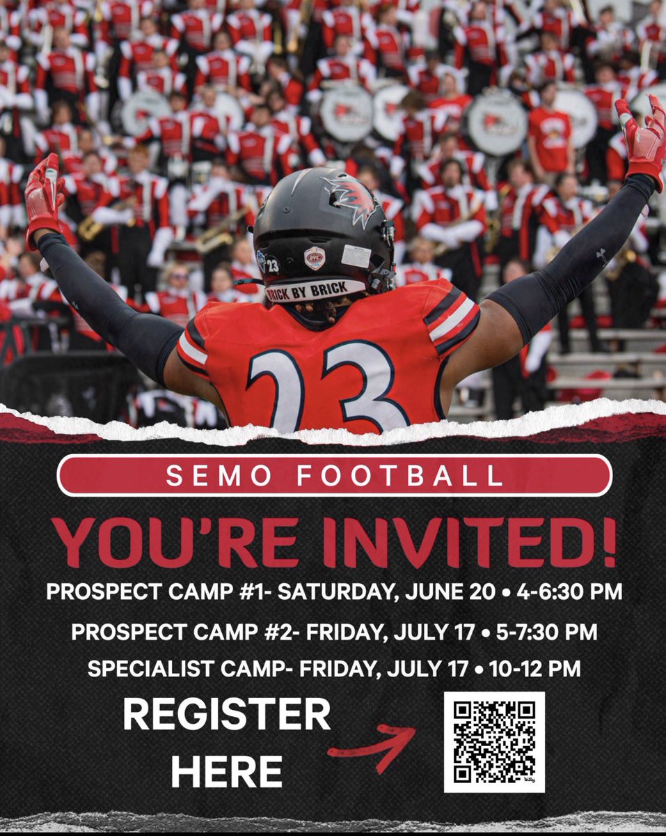 XavierFreeman_'s tweet photo. Thank you @PeytonKlundSEMO and
@SEMOfootball for the camp invite!! https://t.co/YqNGvuO9NL