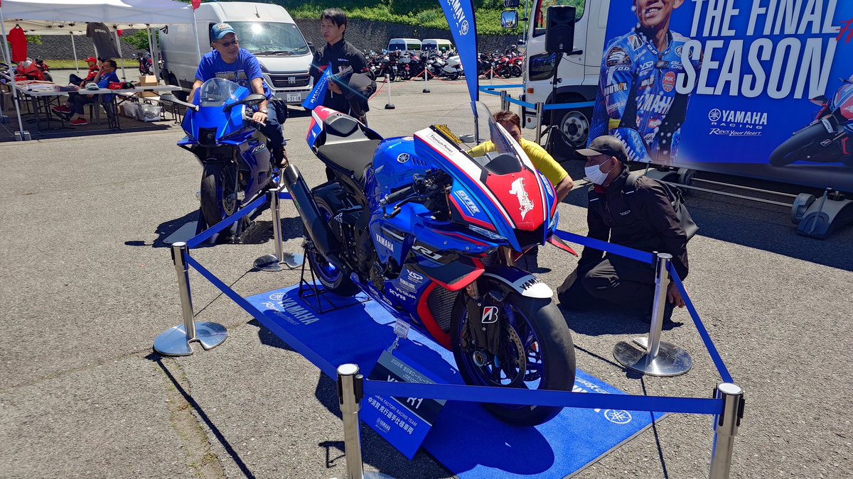 MahoneBK's tweet photo. 昨日は 全日本ロードレース選手権でオートポリスに

中須賀選手引退の為、現役最後は見とかないとな〜

とは言え、柳川さんが見れる面白い状況だったね。

現役と変わらない順位ってまた戻ってきてほしいね。

楽しかった〜

#全日本ロードレース選手権 
#オートポリス 
#mahone999 
#mahonebk https://t.co/O53aMNjL6z