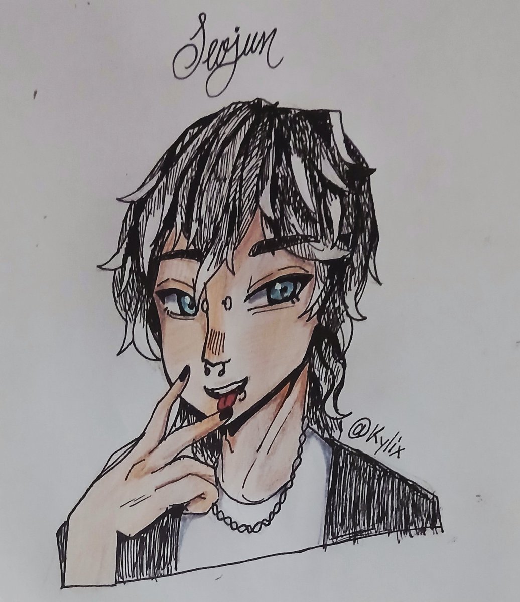 KylixOf's tweet photo. Hi hi ^-^

This is a #fanart I made to my friend's @LYN_Z0E Oc! :3

#sketch #draw https://t.co/6oQg03gerH