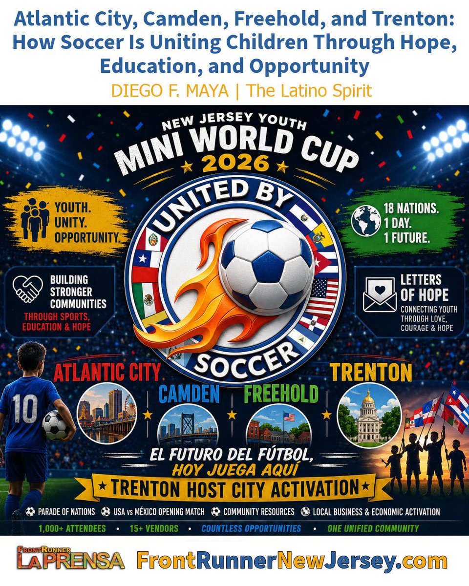 FrontJersey's tweet photo. For one day, Trenton will become a symbol of unity, bringing together Black, Brown, immigrant, Afro-Caribbean, and working-class communities through sports, education, and shared purpose.
https://t.co/NncW2xtRyd https://t.co/5ztQUgQ5KF