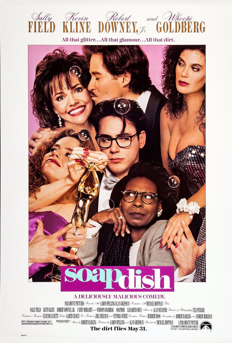 FilmNewsNos's tweet photo. 🎬MOVIE HISTORY: 35 years ago today, May 31, 1991, the movie 'Soapdish' opened in theaters!
#SallyField #KevinKline @RobertDowneyJr #CathyMoriarty #ElisabethShue #WhoopiGoldberg #CarrieFisher #GarryMarshall #TeriHatcher #KathyNajimy #PaulJohansson #SheilaKelley #MichaelHoffman https://t.co/ckgWvIZqMt