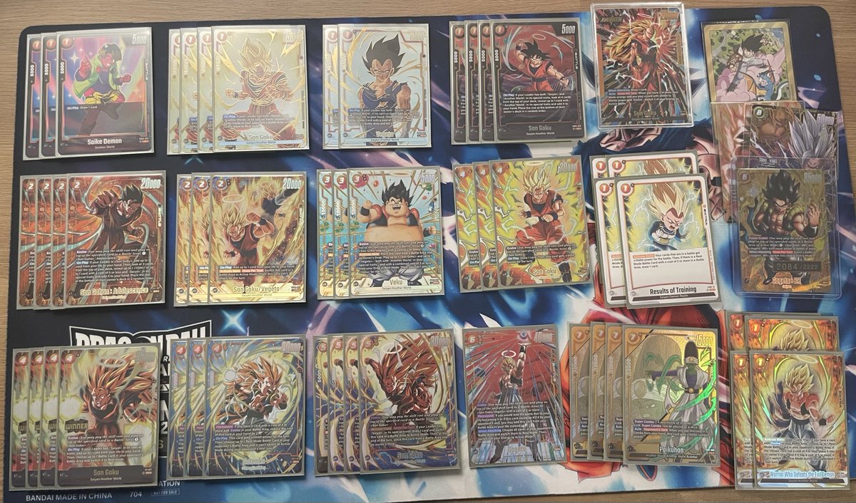 RyanBakerGD's tweet photo. Got 7th at the Dragon Ball Fusion World Regional in ‘The Greatest City in the World,’ Peoria, on SSJ3!

Who needs Double Strike if your opponents will go to 1 on their own! https://t.co/oqNvfEu312