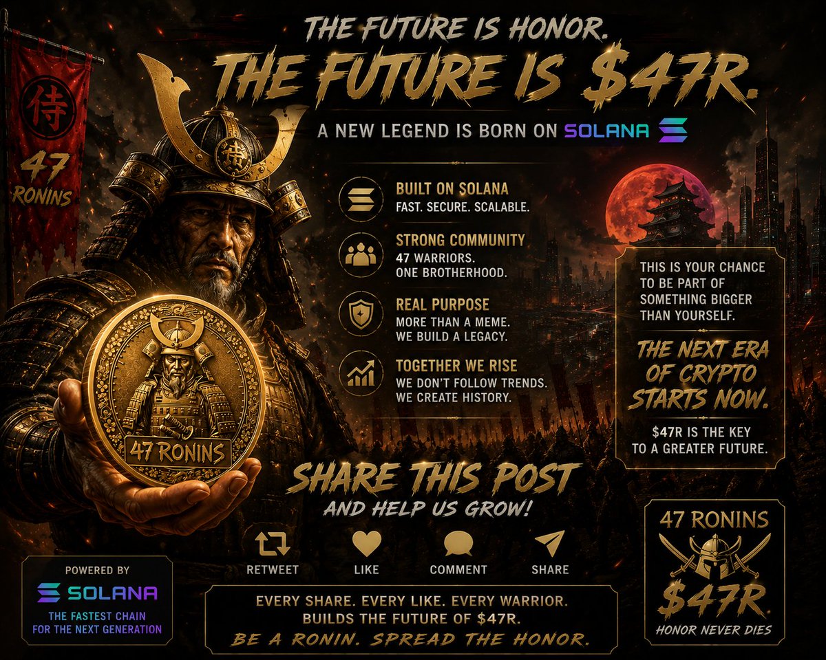 47R_Official's tweet photo. Let's share this idea: a $47R coin with the potential to reach millions in market capitalization. https://t.co/djtNkMShWW