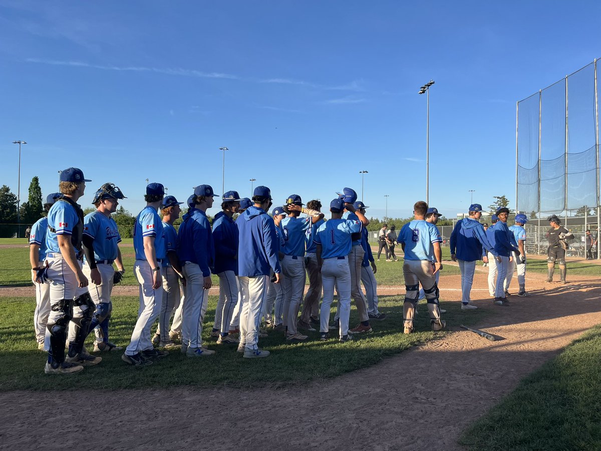 PrepBaseballON's tweet photo. 𝐓𝐈𝐂𝐊𝐄𝐓 𝐏𝐔𝐍𝐂𝐇𝐄𝐃 🎟️

With a mercy rule win, the @OntarioBlueJays punch their ticket to Okotoks! 

@baseballcanada | #TheRoadToOkotoks https://t.co/SQAEajKi4Y