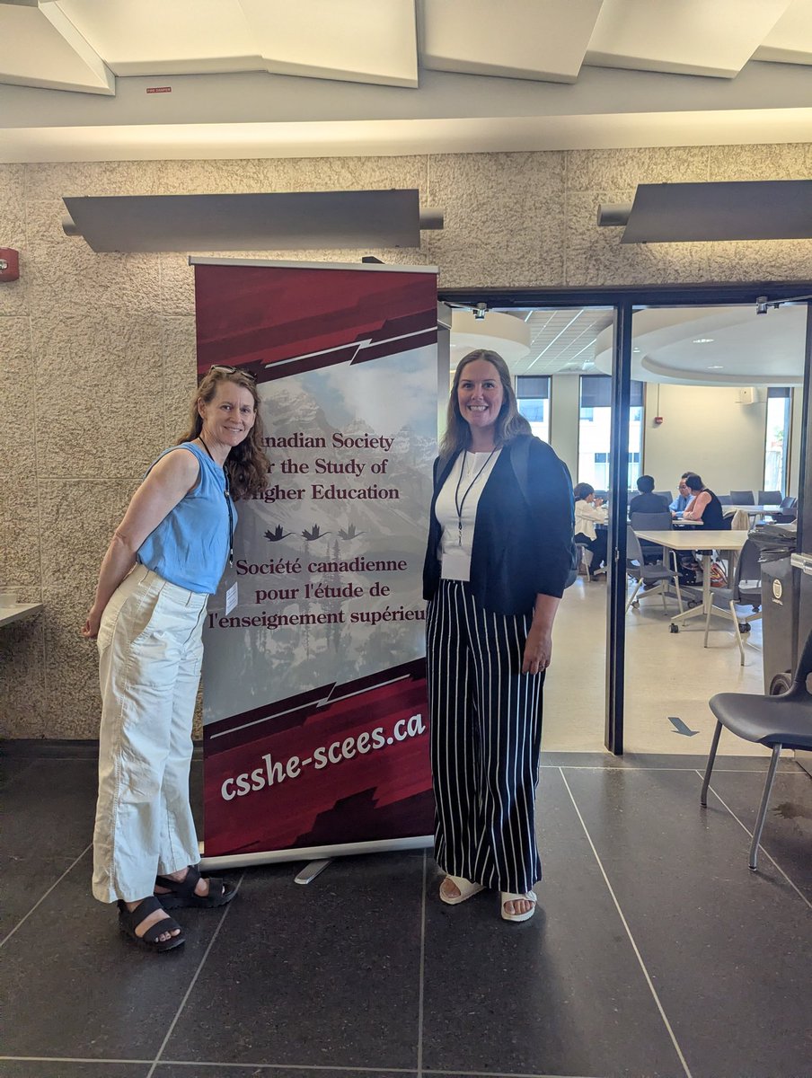 perfinker's tweet photo. Great first day at CSSHE @umanitoba with Dr. Dougherty! Presenting research on how leaders use imagination to navigate challenges in HE (and it's hot! 🔥) https://t.co/vTO4RyjBJH