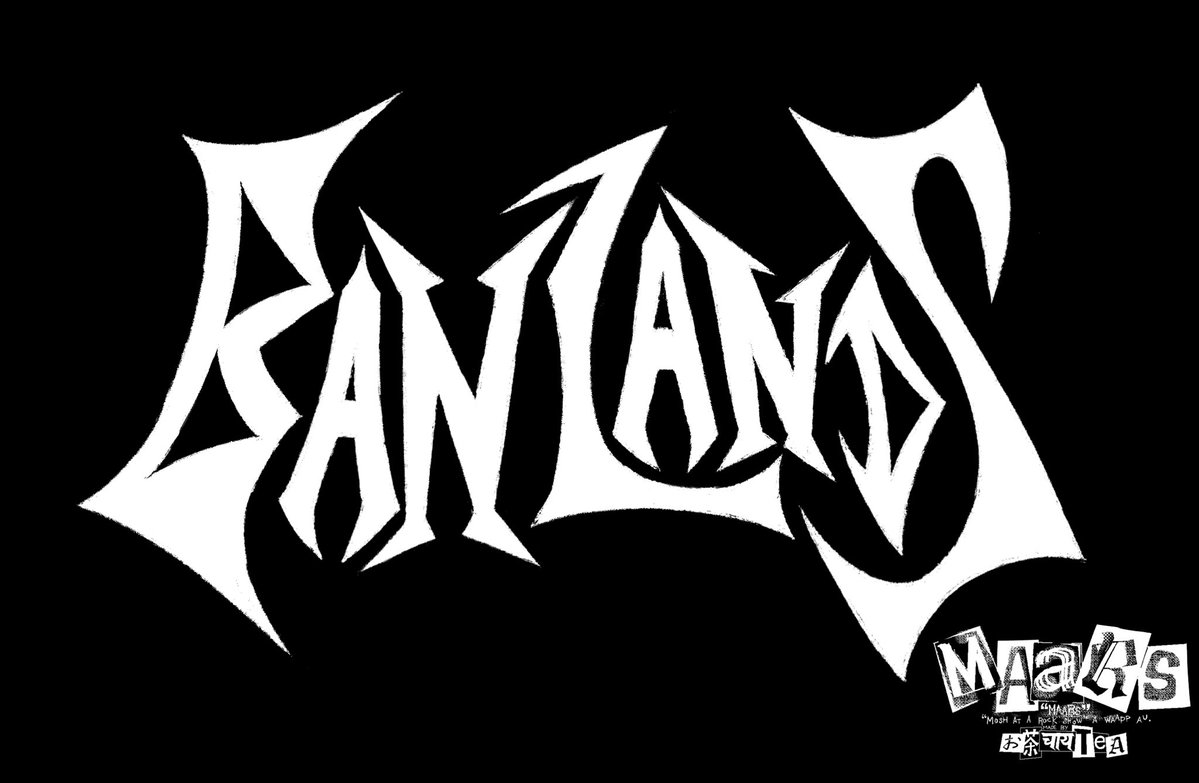 ochachaitea's tweet photo. Dued1’s and Elliot’s band logo [BanLands] #maars #moshatarockshow https://t.co/PWY8l9xO1c
