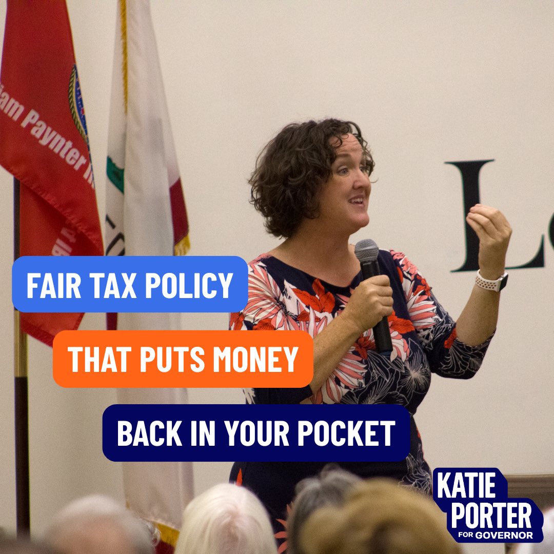 katieporterca's tweet photo. Californians deserve a tax structure that puts hardworking families before billionaires and giant corporations. That's why I've proposed a progressive corporate tax that would allow us to give tax relief to struggling businesses and eliminate state income taxes under $100,000. https://t.co/SVIHXkHEGF