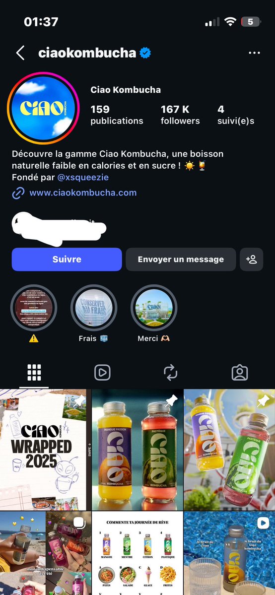 senssylee's tweet photo. y’a quand même 167k personnes qui suivent le compte cia kombucha, pourquoi faire frr pour aller où, dans quel but https://t.co/kc8Kc9WrHH
