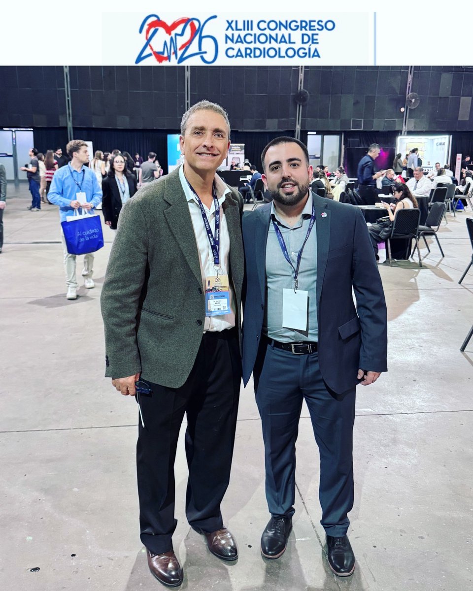 AMAC_CTEPH's tweet photo. Autoridades de AMAC y CONAREC, se reunieron en el Congreso Nacional de Cardiología 2026, para diagramar la actividad científica del año
Dr. Franco Varone, Presidente
@CONAREC_ORG 
Dr. Marcelo Nahin, @marcelo_nahin Presidente
@AMAC_CTEPH https://t.co/Iuem7hrWhU