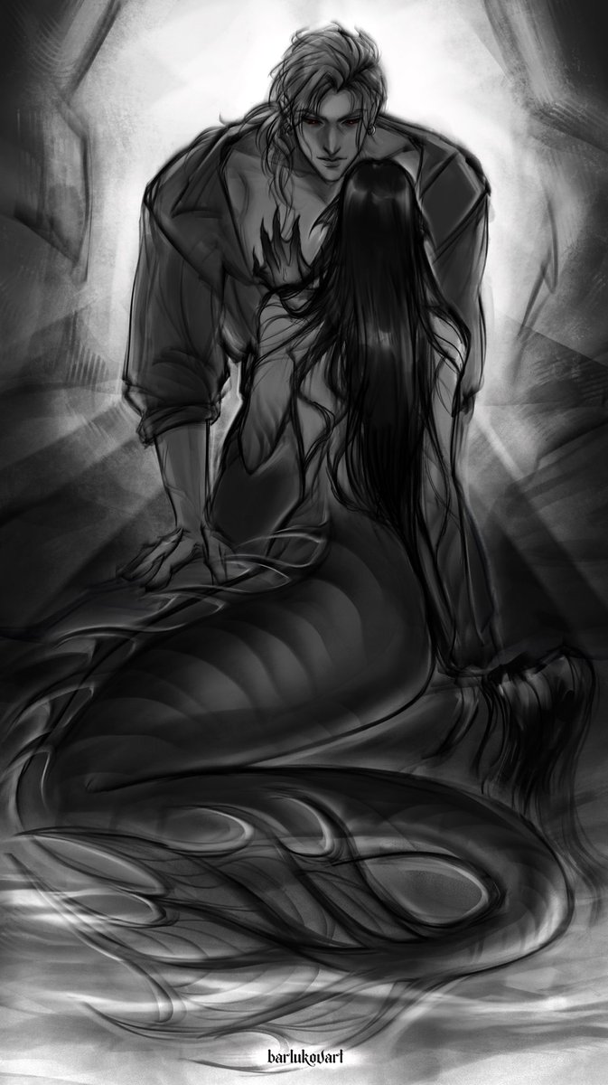 barlukovart's tweet photo. come closer brave sailor 
siren!mc &amp; sailor!sylus
#sylusmc #mermay https://t.co/jn6BTH620x
