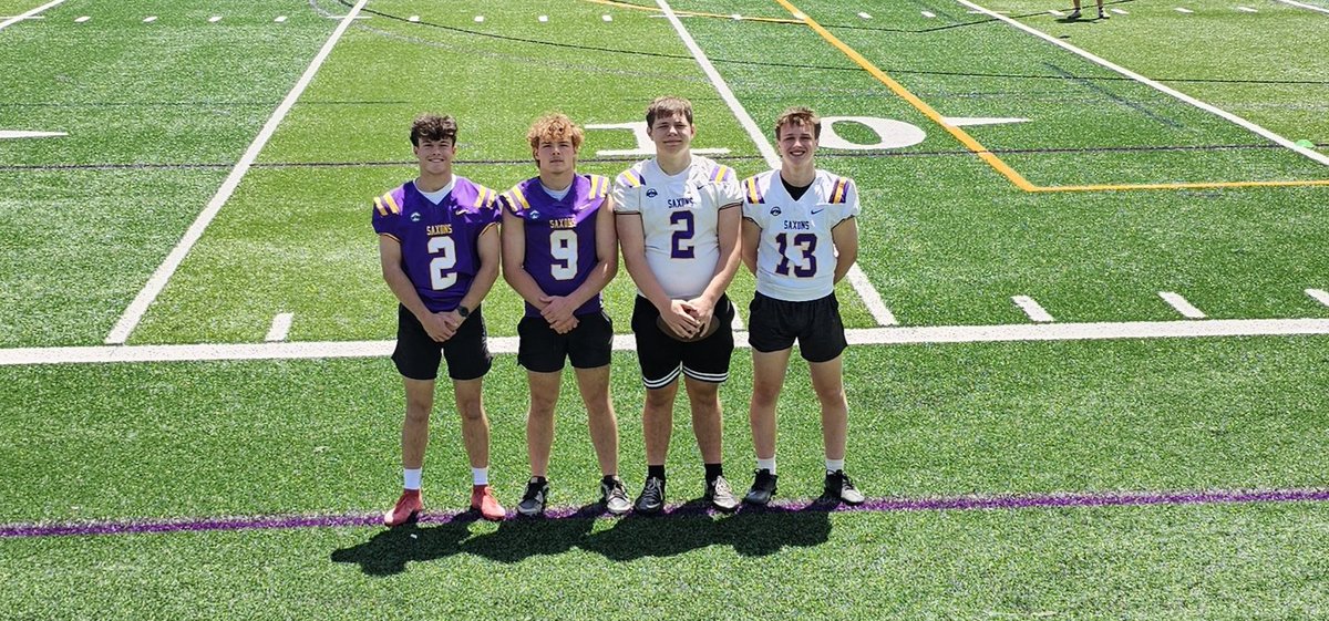GageMarmor10's tweet photo. I had a great time today at @AUSaxonFootball!! I learned many things to improve my athletic ability and had great conversations with @Coach_Rankl and @JLoganJ2002!! https://t.co/fEbP056OKZ