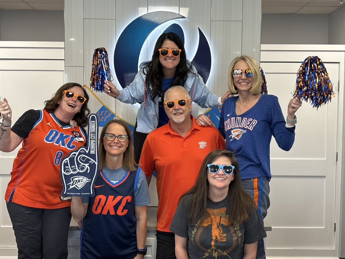 PHPDPC's tweet photo. Thank you @okcthunder for an incredible playoff run that had us on the edge of our seats all the way through. 🙌

We can’t wait to do it all again next season. Let’s go Thunder! 💙🧡

#ThunderUp #OKCThunder #Tulsa #EdmondOK #OklahomaCity https://t.co/uRRu0krkLN
