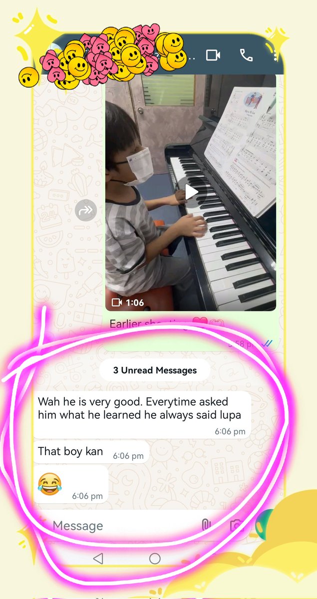 AcademyMeru's tweet photo. [MTMA Feedback] Raef is good 😂🤣😱 

#Selangor
#Klang
#Cyberjaya
#Putrajaya
#Musicteacher
#Pianoteacher
#Violin
#Online
#2yto80y
#Piano
#learningisfun 
#Funlearning
#noregret
#merutalentomusicacademy
#6013-932 3368

#https://wa.link/4t336m https://t.co/lAEbe0XoJC
