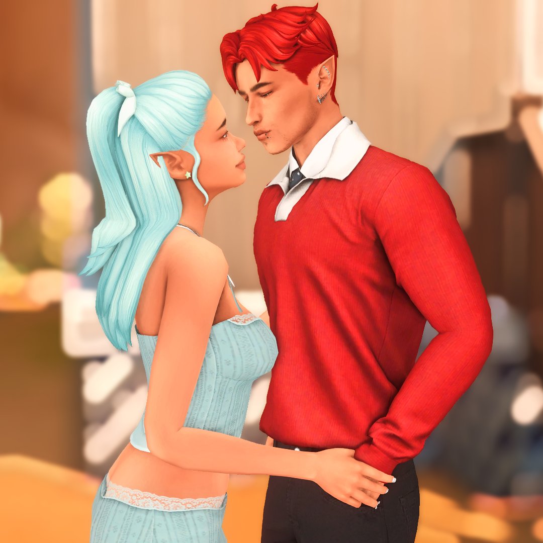 simlishliz's tweet photo. I decided each partner for my nsb sim will either be downloaded from a creator or created by me that way I can give them a perfect match. This is Rory Berry. They are currently dating. #sims4 #notsoberry https://t.co/PYVcvImgga